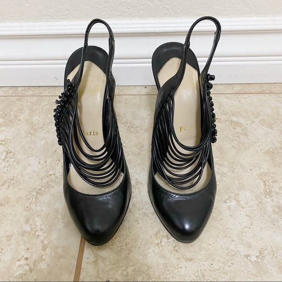 COPY - CHRISTIAN LOUBOUTIN Calf VIP Mille Cordes 100 37 - Picture 3 of 8